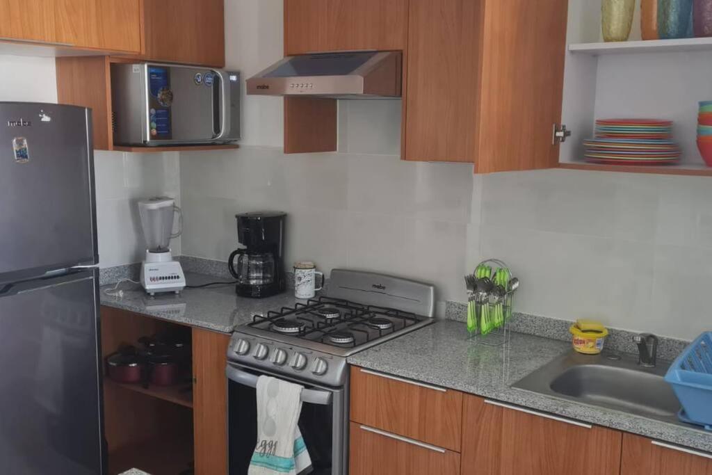Апартаменты Bonito Penthouse Con Roof Garden Мансанильо Экстерьер фото