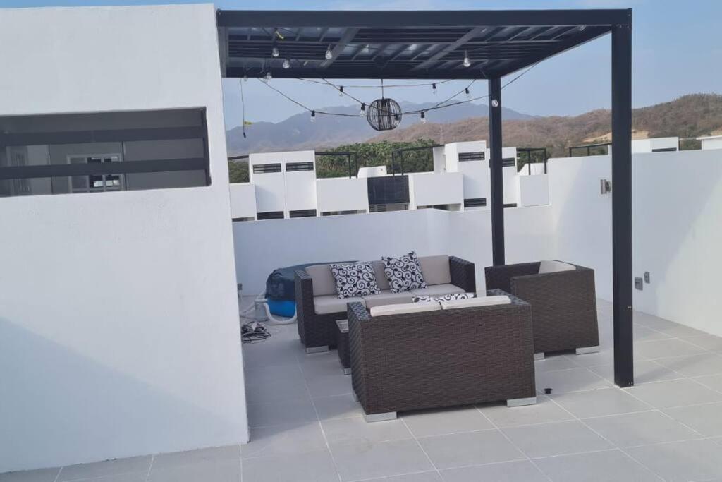 Апартаменты Bonito Penthouse Con Roof Garden Мансанильо Экстерьер фото